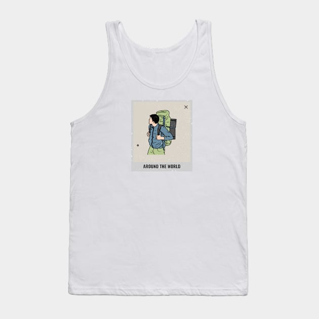 Around The World Tank Top by Mads' Store